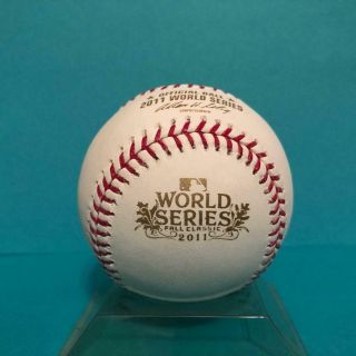 2011 Mlb World Series Official Rawlings Baseball - Cardinals/rangers
