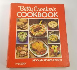 Betty Crocker Cookbook 1978 5 Ring Notebook Binder,  Cook Book,  Very Good