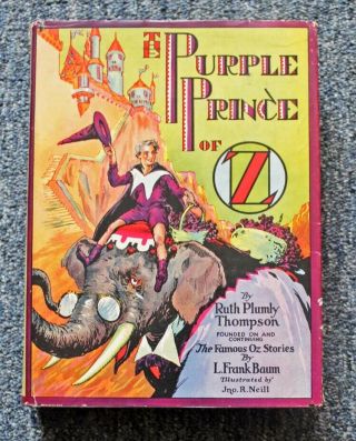 " The Purple Prince Of Oz " Ruth Plumly Thompson / Reilly & Lee Co.  / Hc W/ Dj