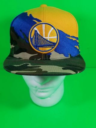 Golden State Warriors Camo Mitchell & Ness Hat Camouflage
