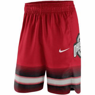 Nike Ohio State Buckeyes Hyper Elite Basketball Shorts Red 00033227x Size M