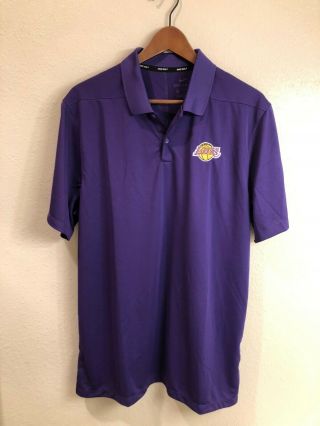 Los Angeles Lakers Authentic Nike Dri - Fit Polo Shirt (size: L) -