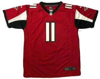 Nike Julio Jones 11 Nfl Atlanta Falcons Red Football Jersey Youth Shirt Xl 18 - 20
