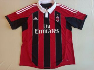 Ac Milan 2012/2013 10 Prince Home Football Shirt Jersey Adidas Size Xl