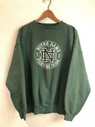 Notre Dame Fighting Irish Vintage Crable Sportswear Crew Neck Sweatshirt (sz: L)