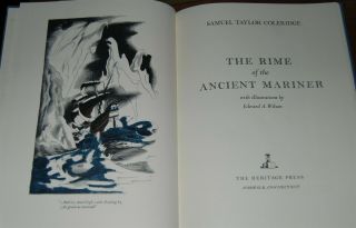 1973 The Heritage Press - The Rime Of The Ancient Mariner Samuel Coleridge