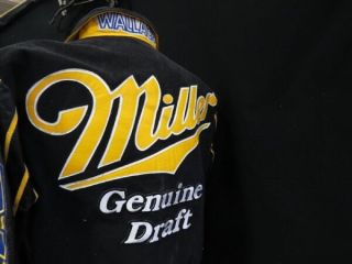 Jeff Hamilton Rusty Wallace Leather Reversible Jacket Sz.  Small Miller 3