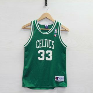 Vintage Larry Bird 33 Boston Celtics Champion Jersey Youth Medium 10 - 12 90s Nba