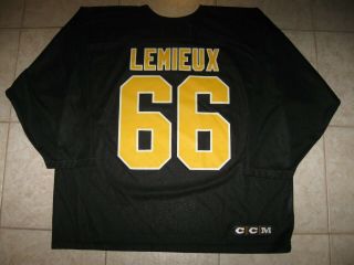 66 Mario Lemieux Pittsburgh Penguins Off.  Lic.  Ccm Practice Jersey,  Sz Men 