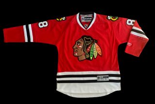 Reebok Chicago Blackhawks Patrick Kane 88 Stitched Hockey Jersey Men’s Small