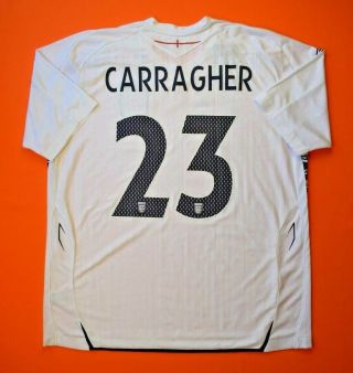Carragher England Jersey 2007 2009 Home Size Xxl Shirt Mens Football Umbro Ig93