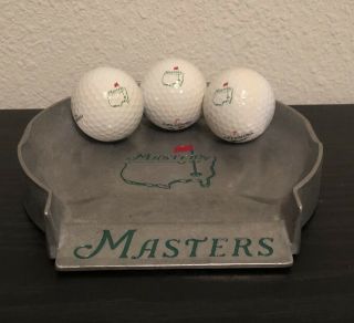 The Masters Pewter Putting Cup And Golf Balls