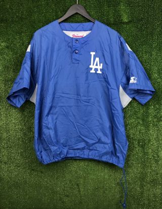 Vintage Starter Los Angeles Dodgers Pullover Windbreaker Jacket Men Large 90s