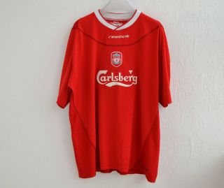 Liverpool England 2002/2004 Home Football Shirt Jersey Vintage Size Xxl Reebok