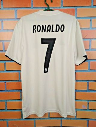 Ronaldo Real Madrid Jersey 2018 2019 Home L Shirt Mens Camiseta Adidas Dh3372