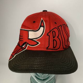 Vintage Starter Chicago Bulls Big Logo Snapback Hat 3