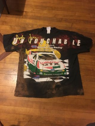 Vintage 1990s All Over Print Nhra T Shirt 2xl John Force Drag Racing Xxlarge