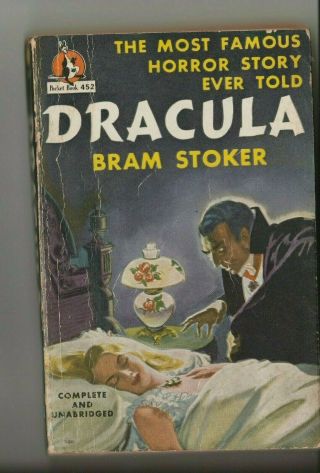 1947 Bram Stoker Dracula Pocket Books 2nd Print Of Paperback Edition Unabridged