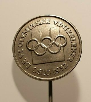 Oslo 1952 Winter Olympic Game Pin