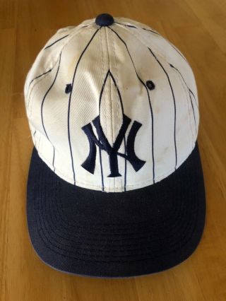 Vintage York Yankees Hat Mlb Baseball Snapback Pinstripe