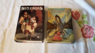 Dragonsbane & Sun - Cross By Barbara Hambly - Bce - Signed,  Fm,