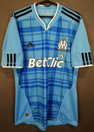 Adidas Fc Olympique Marseille 2010/2011 Home Soccer Football Shirt Jersey Size M