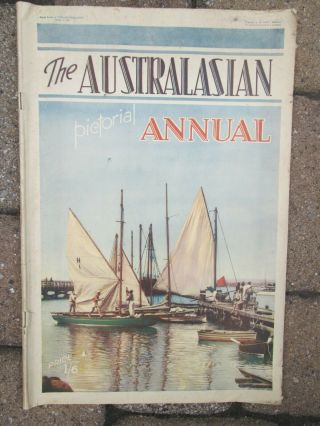 The Australasian Pictorial Annual 1937 Illustrations Great Adds Book