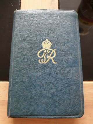 Wwii Soldiers Bible George Vi Military Edition Mannock Squadron No.  378 Signed &