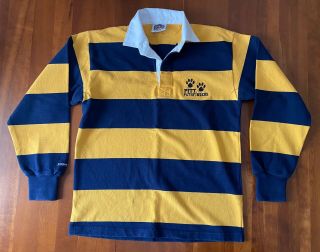 Vintage Barbarian Rugby Wear Pittsburgh Panthers Long Sleeve Rugby Shirt Large