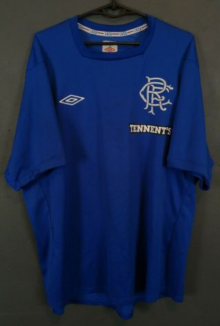 Men Glasgow Rangers 2012/2013 Scotland Soccer Football Shirt Jersey Size 2xl Xxl