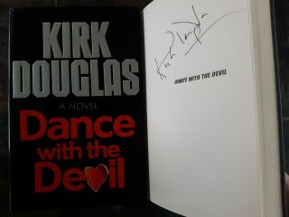 Signed Kirk Douglas,  Dance With The Devil,  Autographed 1990