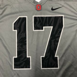 2017 Nike Ohio State Buckeyes Football Gray Alternate Jersey NCAA Size Medium M 2