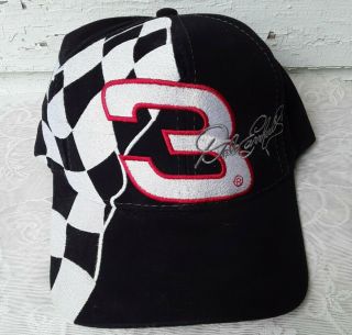 Dale Earnhardt Sr 3 Goodwrench Service Plus Chase Snapback Cap Hat Checker Flag