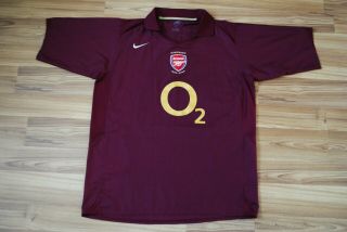 Size Xl Arsenal London 2005 - 2006 Home Football Shirt Jersey Nike Highbury Henry