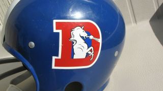 Vintage Rawlings Denver Broncos BNFL Helmet With Chin Strap 2