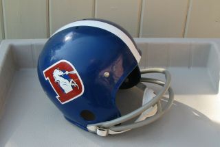 Vintage Rawlings Denver Broncos BNFL Helmet With Chin Strap 3