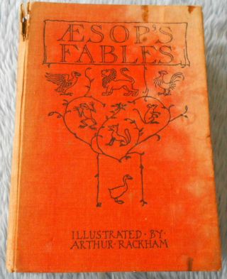 1933 Aesop ' s Fables Illustrations Arthur Rackham The Witch Antiquarian Fiction 2