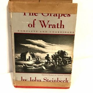 The Grapes Of Wrath By John Steinbeck,  1939 1st Edition Modern Library Hardcover