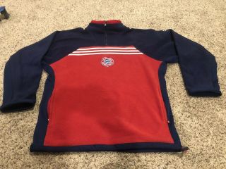 Vintage 90s Adidas Fc Bayern Munich Mens M Soccer Football Futbol Fleece Jacket