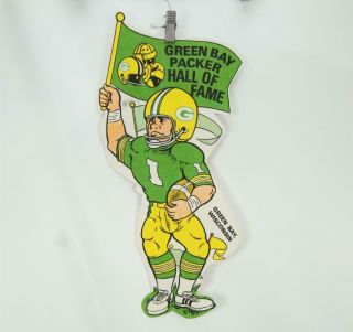 Vintage Green Bay Packer Wisconsin Hall Of Fame Wall Banner Pennant Size 22 Inch