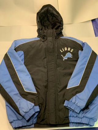Detroit Lions Vintage Jacket Coat Nfl Mens Xl Pro 90s Football Extra Large