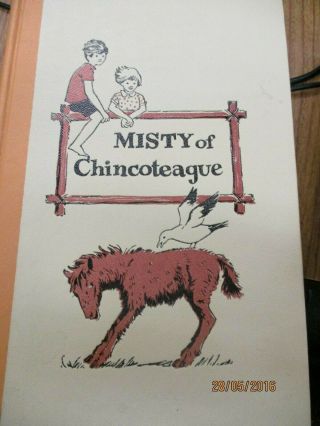Misty Of Chincoteague By Margeurite Henry 1947 Hb No Dj