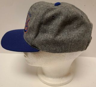 VTG STARTER MLB Chicago Cubs Baseball Snapback Gray/Blue Wool Hat Cap - 2