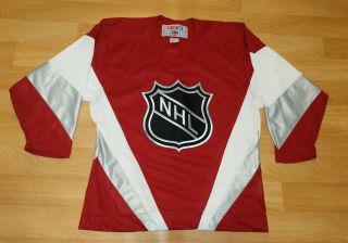 Ccm Us Nhl Team National League Logo Hockey Jersey Mens Size Medium Vtg 90s Red