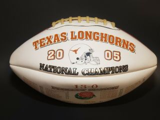 Texas Longhorns 2005 Rose Bowl National Champions Commemorative Football - Baden