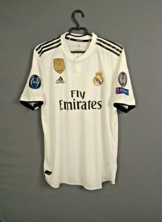 Real Madrid Jersey Authentic 2018 2019 Home Xl Shirt Camiseta Adidas Cg0561 Ig93
