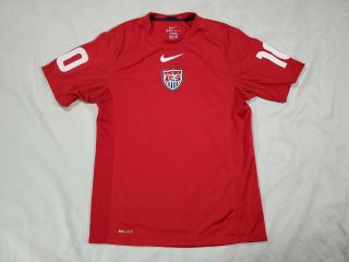 Team Usa Soccer 2010 Nike Dri - Fit Red Cobra Training Jersey Size Medium