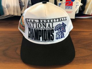 Vintage Starter University Of Kentucky Wildcats Snapback Hat Cap National Champs