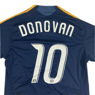 Adidas Landon Donovan 10 Mls La Galaxy Away Soccer Jersey Mens Medium Navy Blue
