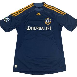 Adidas Landon Donovan 10 MLS LA Galaxy Away Soccer Jersey Mens Medium Navy Blue 3